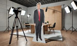 Kamala Insists On Bringing Cardboard Cut-out Of Trump To Future Interviews
