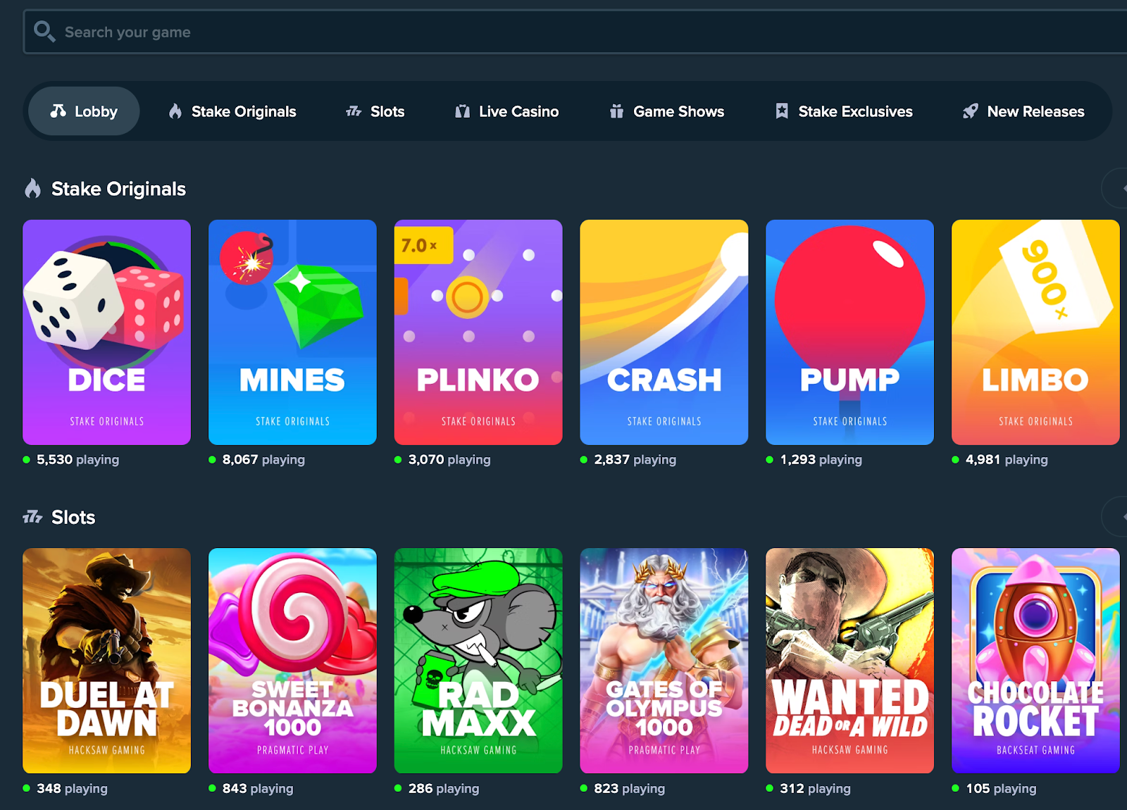 Stake crypto casinos