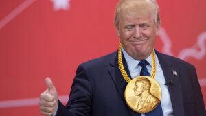 Trump To Be Awarded Nobel War Prize