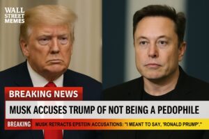 Musk Retracts Trump Accusations: “I meant to say, ‘Ronald Prump’ is in the Epstein files”
