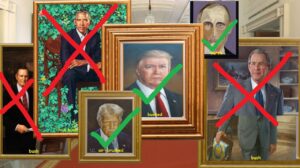 Trump Removes Obama And Bush Portraits, Replaces Them With Mirrors