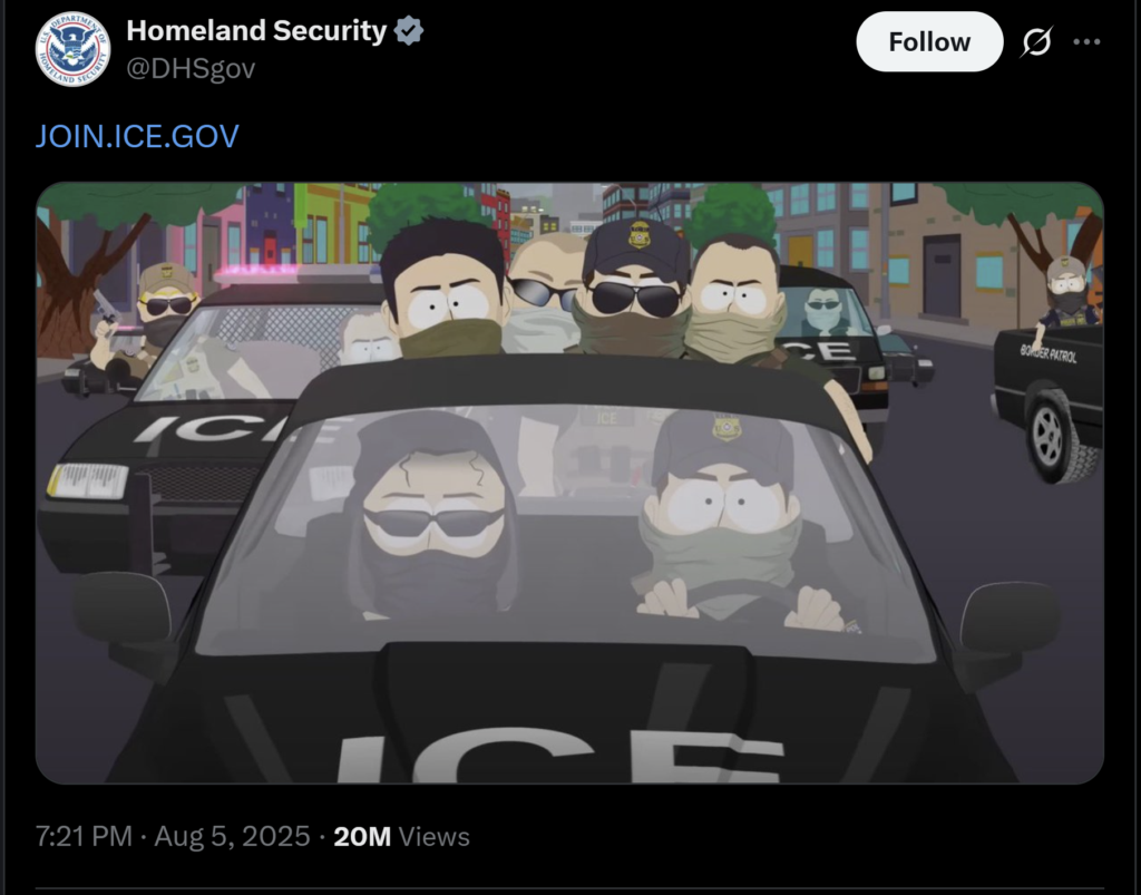 South Park ICE Tweet