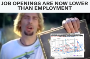 Job Openings Are Now Lower Than Employment, Dealing Massive Blow To Preachy Boomers