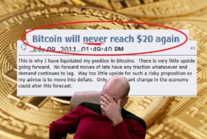 “Bitcoin Will Never Reach $20 Again” He Said In 2011, Here’s How Much He’s Lost Now