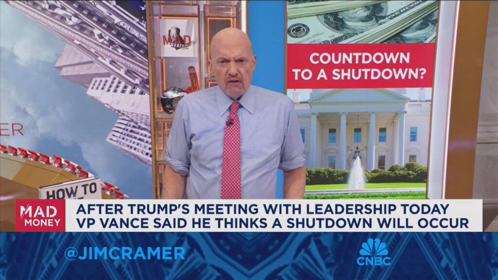 Cramer Says Don’t Worry About Government Shut Down, Government Shuts Down