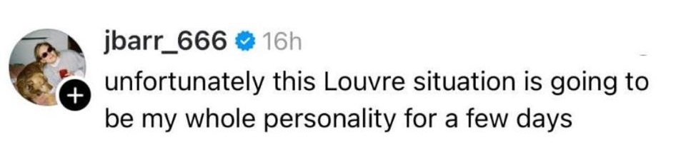 Louvre tweet