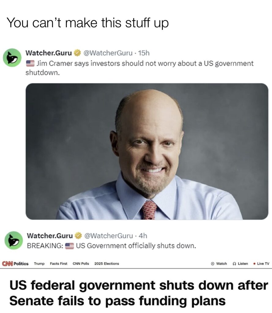 Cramer Government Shutdown