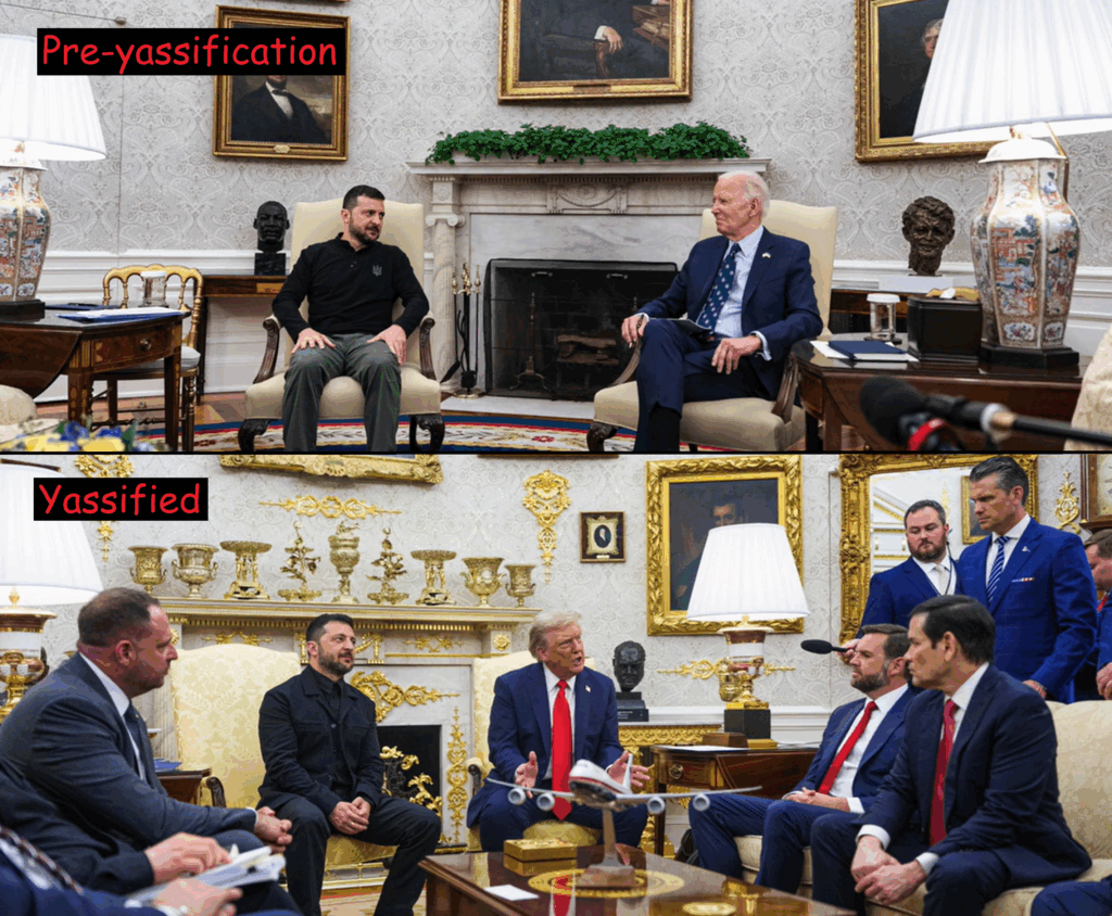 Trump Oval Office Renovation Comparison