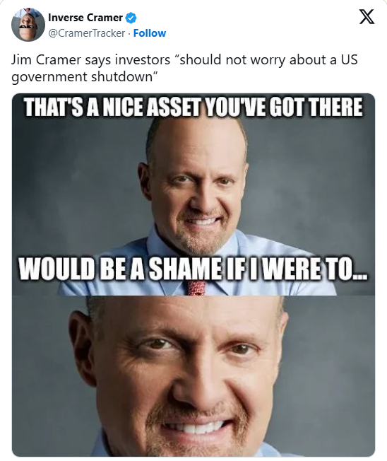 Jim Cramer Government Shutdown Meme