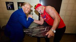 Trump arm wrestling hulk hogan