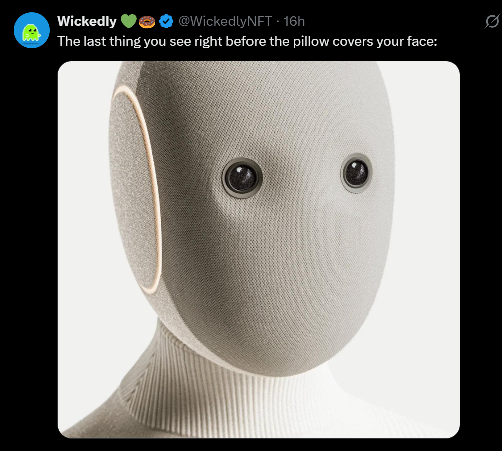 Neo android head tweet