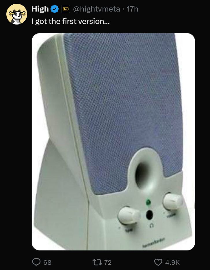 android neo speaker head joke tweet