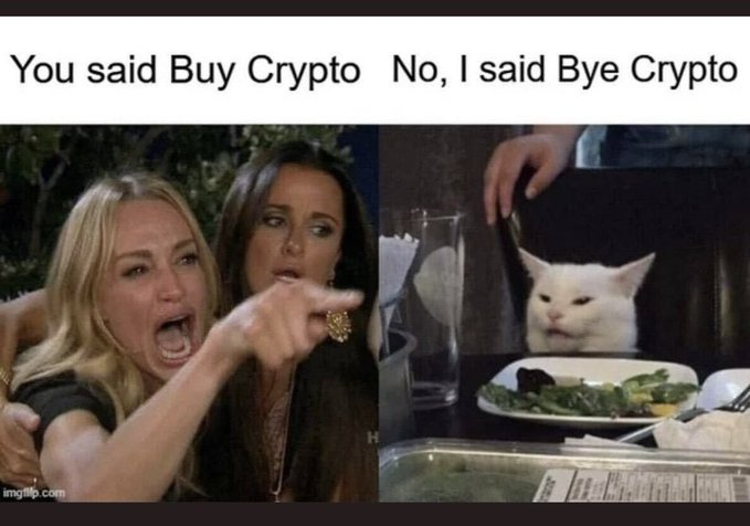 Bitcoin crash meme