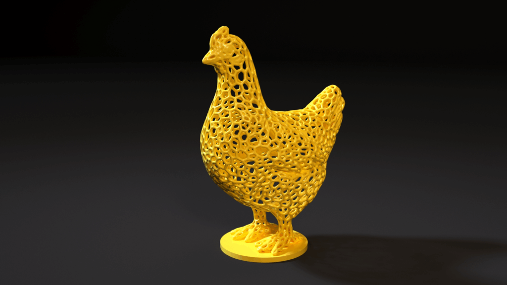 Campbell's chicken soup 3d printed chicken