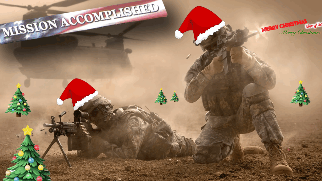 World Leaders Agree to Ban All Wars Except for the War on Christmas