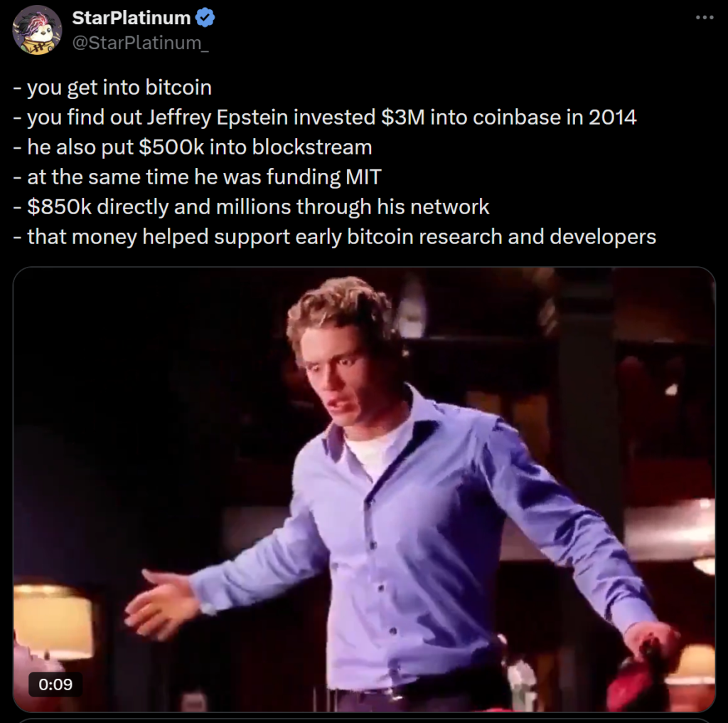 epstein bitcoin tweet