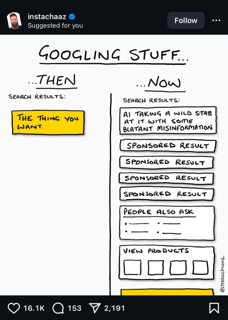 Google Front page comic instachaaz