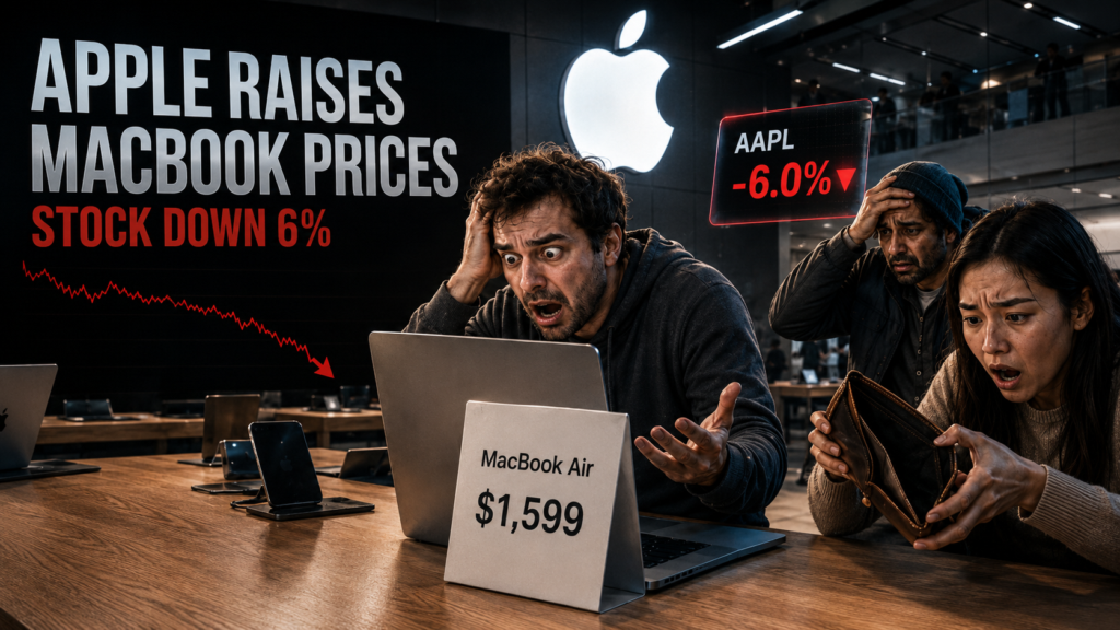 Apple Just Raised MacBook Prices, Resulting In 6% Drop in Stock Value