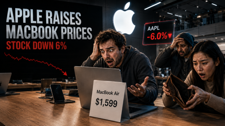 Apple Just Raised MacBook Prices, Resulting In 6% Drop in Stock Value