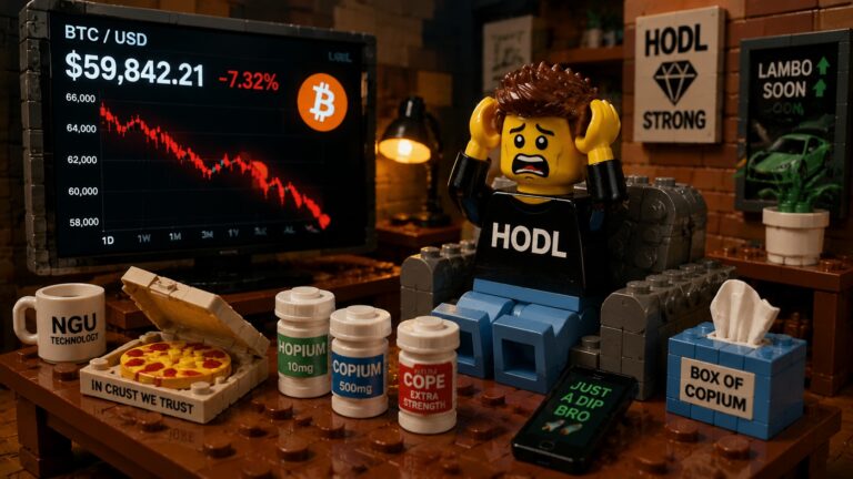 Bitcoin Just Dipped Below $60k Again, And Crypto Bros Are Reaching For The Copium